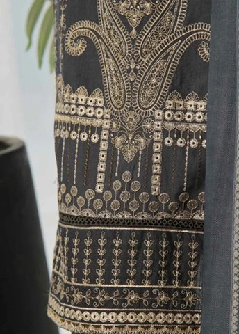 Bin Saeed Fabric - WKKE-018-A- 3 Piece Khaddar Emboidered Stitched Suit