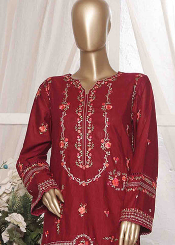 Bin Saeed Fabric - WKKE-019- 2 Piece Embroidered Khaddar Stitched Co Ords