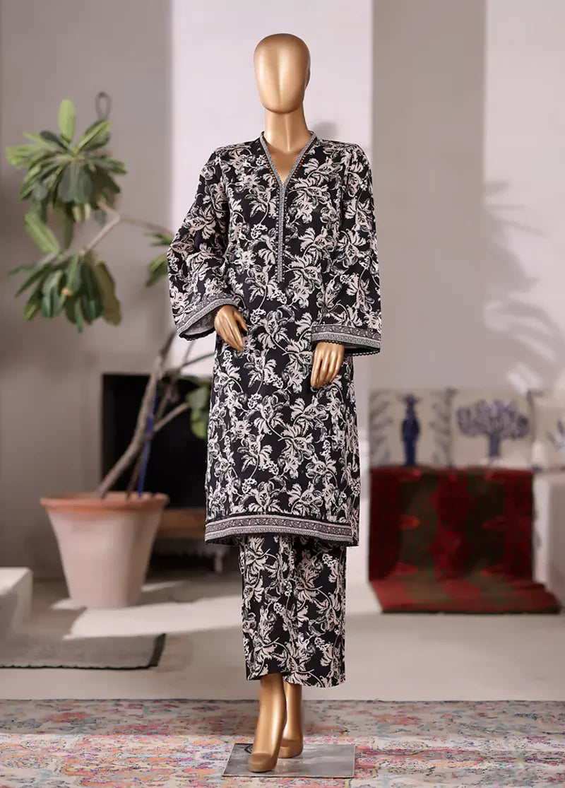 WKP-2589-2- 2 Piece Khaddar Printed Stitched Suit