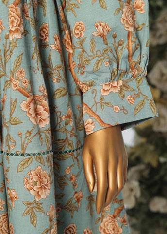 Bin Saeed Fabric - WKST-002- 2 Piece Printed Stitched Frock Style Co-ords