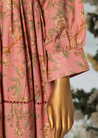 Bin Saeed Fabric - WKST-003- 2 Piece Printed Stitched Frock Style Co-ords