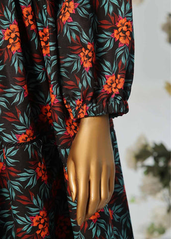 Bin Saeed Fabric - WKST-005- 2 Piece Printed Stitched Frock Style Co-ords