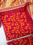 WKU-0102-3 Piece Khaddar Printed UnStitched Suit