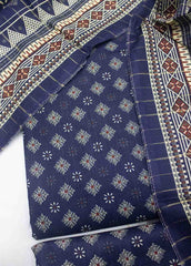 WKU-0108-3 Piece Khaddar Printed UnStitched Suit