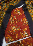 WKU-120- 3 Piece Printed Khaddar UnStitched Suit