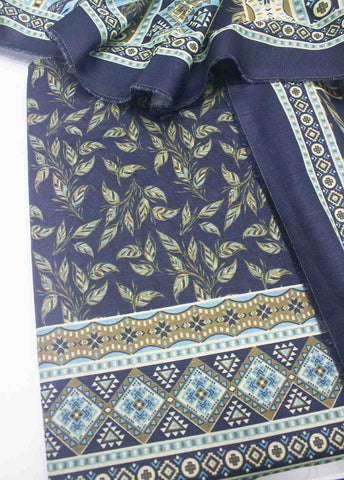 Bin Saeed Fabric - WKU-0126-3 Piece Khaddar Printed UnStitched Suit
