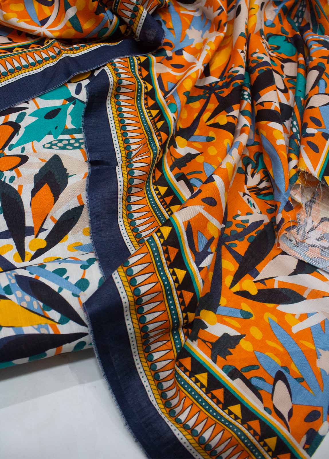 Bin Saeed Fabric - WKU-0143-3 Piece Khaddar Printed UnStitched Suit