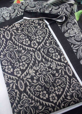 Bin Saeed Fabric - WKU-0153-3 Piece Khaddar Printed UnStitched Suit