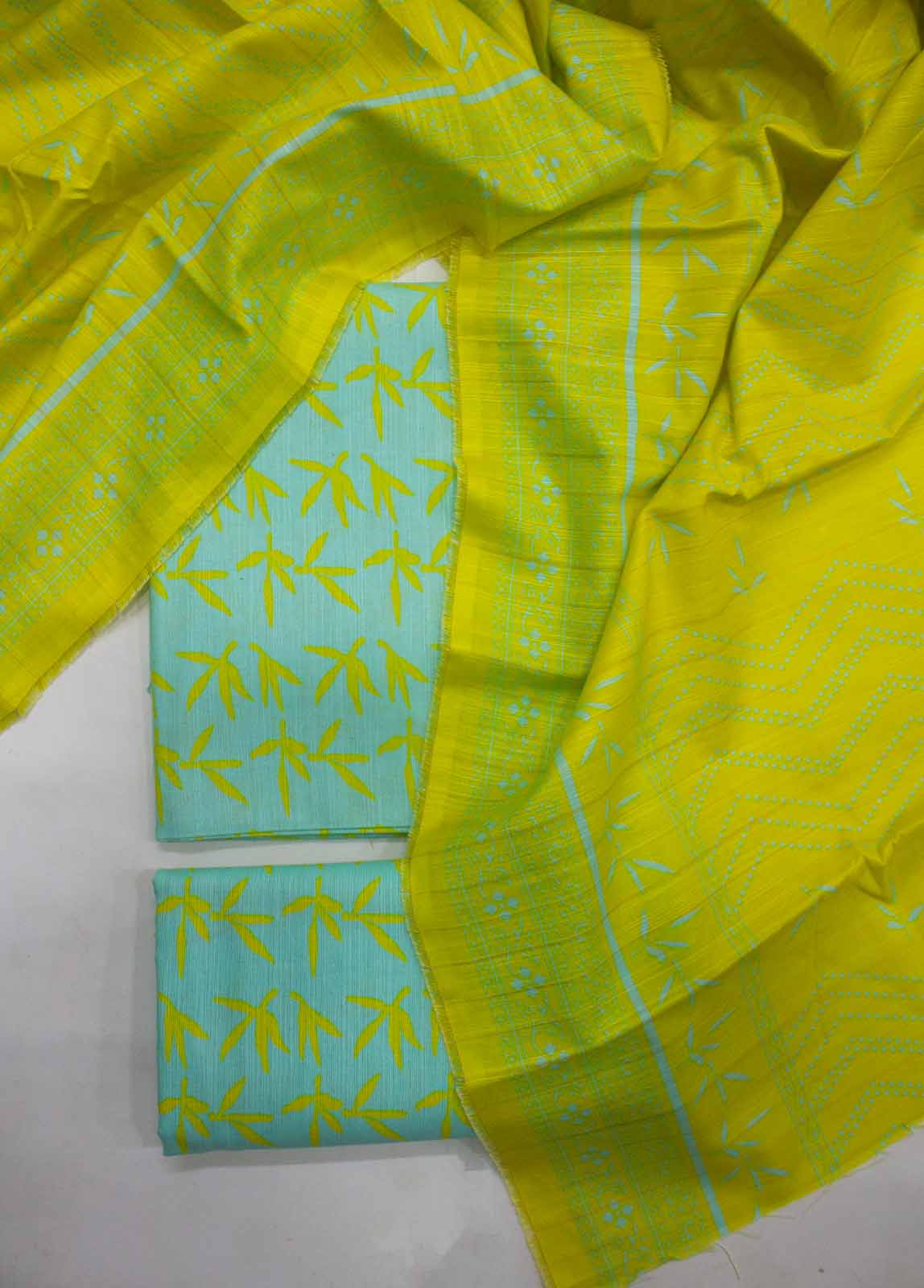 Bin Saeed Fabric - WKU-0175-3 Piece Khaddar Printed UnStitched Suit