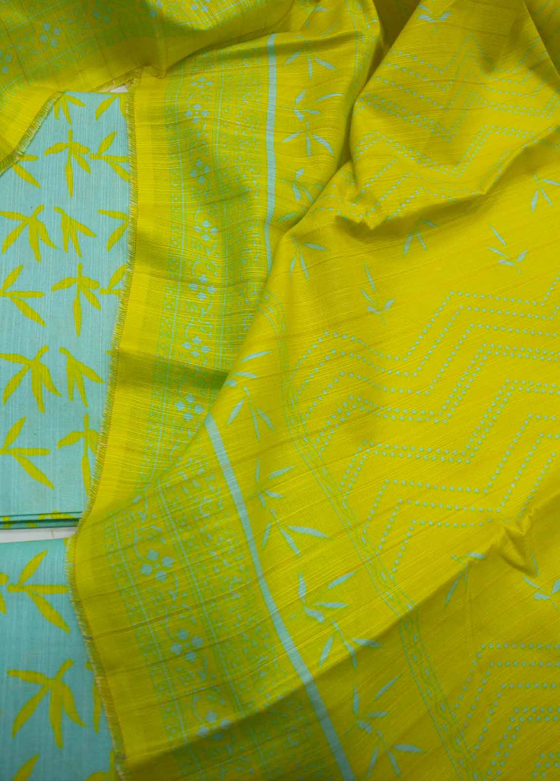 Bin Saeed Fabric - WKU-0175-3 Piece Khaddar Printed UnStitched Suit