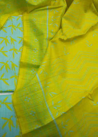 Bin Saeed Fabric - WKU-0175-3 Piece Khaddar Printed UnStitched Suit