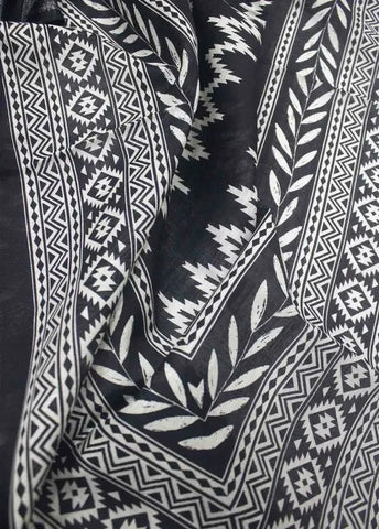 Bin Saeed Fabric - WKU-0202- 3 Piece Khaddar Printed UnStitched Suit