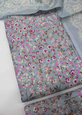 Bin Saeed Fabric - WKU-021-3 Piece Khaddar Printed UnStitched Suit