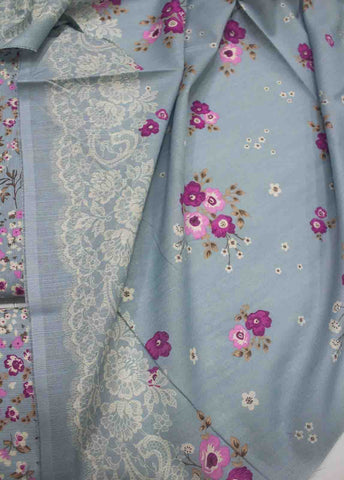 Bin Saeed Fabric - WKU-021-3 Piece Khaddar Printed UnStitched Suit