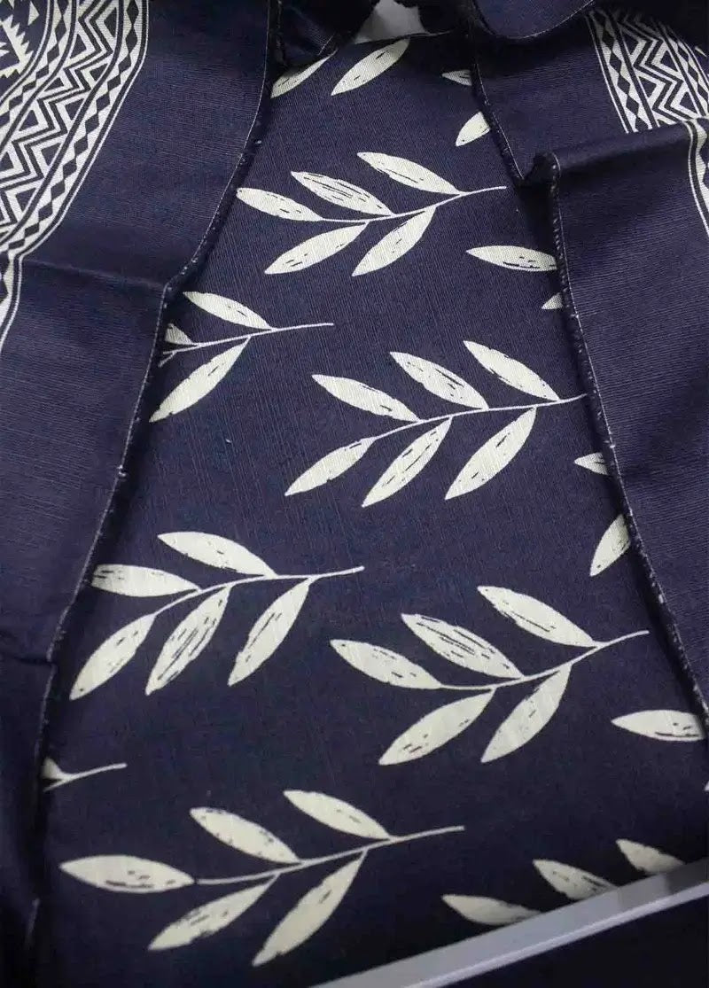 Bin Saeed Fabric - WKU-0210- 3 Piece Khaddar Printed UnStitched Suit