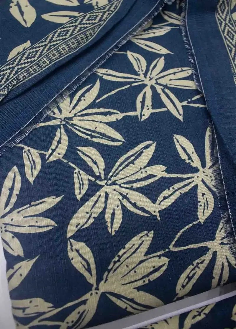 Bin Saeed Fabric - WKU-0211- 3 Piece Khaddar Printed UnStitched Suit