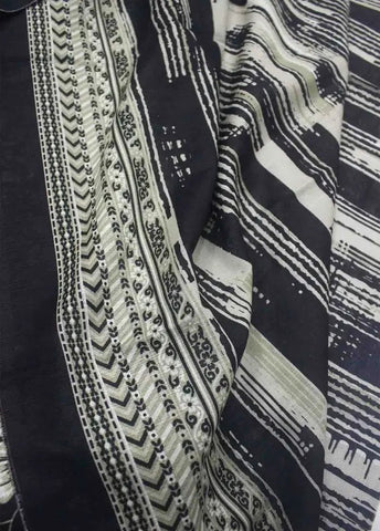 Bin Saeed Fabric - WKU-0229- 3 Piece Khaddar Printed UnStitched Suit