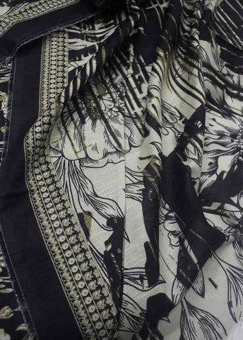 Bin Saeed Fabric - WKU-0232- 3 Piece Khaddar Printed UnStitched Suit