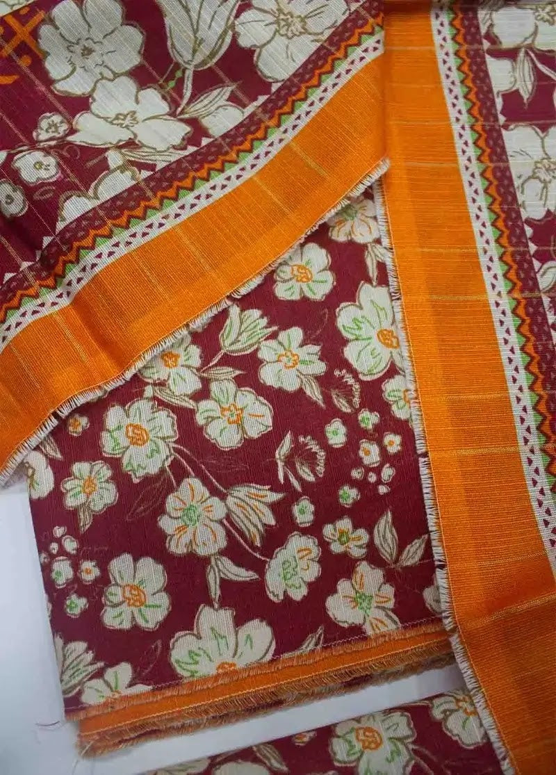 binsaeedfabrics.myshopify.com - WKU-0247- 3 Piece Khaddar Printed UnStitched Suit