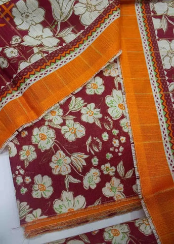 binsaeedfabrics.myshopify.com - WKU-0247- 3 Piece Khaddar Printed UnStitched Suit
