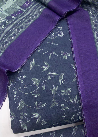 WKU-0256- 3 Piece Khaddar Printed UnStitched Suit