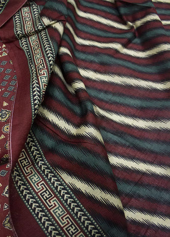 WKU-0262- 3 Piece Khaddar Printed UnStitched Suit