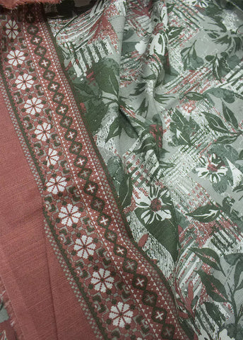 WKU-0263- 3 Piece Khaddar Printed UnStitched Suit