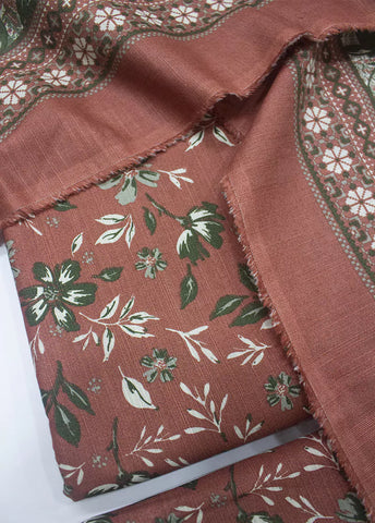 WKU-0263- 3 Piece Khaddar Printed UnStitched Suit