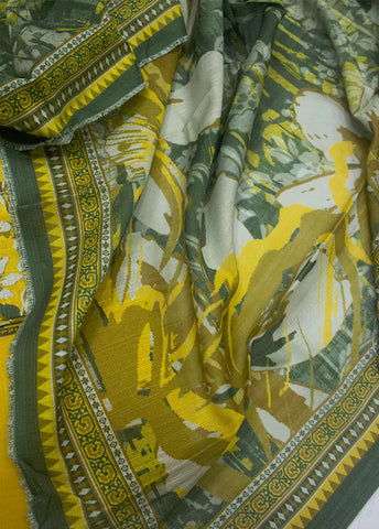 WKU-0264 - 3 Piece Khaddar Printed UnStitched Suit