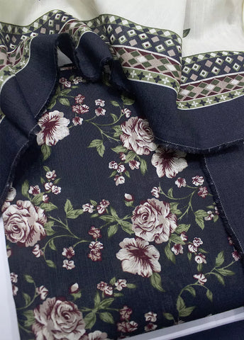 WKU-0265 - 3 Piece Khaddar Printed UnStitched Suit