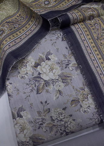 WKU-0268- 3 Piece Khaddar Printed UnStitched Suit