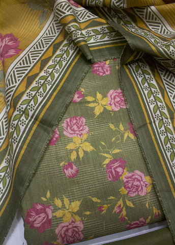 WKU-0270- 3 Piece Khaddar Printed UnStitched Suit