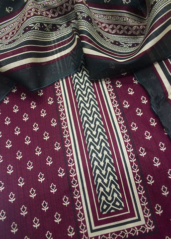 WKU-0271- 3 Piece Khaddar Printed UnStitched Suit