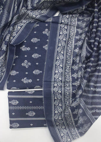 WKU-0275- 3 Piece Khaddar Printed UnStitched Suit