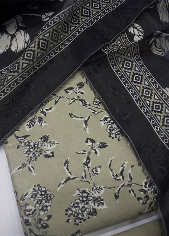 WKU-0281- 3 Piece Khaddar Printed UnStitched Suit