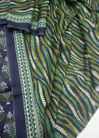 Bin Saeed Fabric - WKU-039-3 Piece Khaddar Printed UnStitched Suit