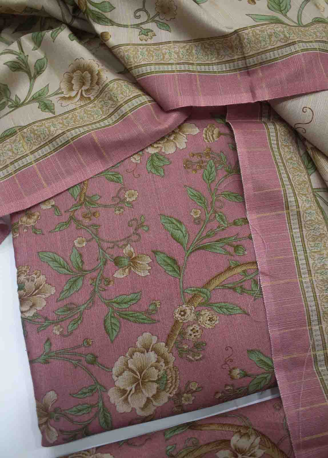 Bin Saeed Fabric - WKU-043-3 Piece Khaddar Printed UnStitched Suit