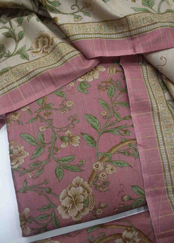 Bin Saeed Fabric - WKU-043-3 Piece Khaddar Printed UnStitched Suit