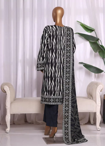 WKZC-2595- 3 Piece Khaddar Printed Stitched Suit