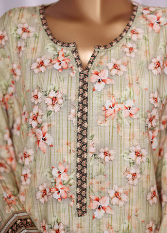 WKZC-2598- 3 Piece Khaddar Printed Stitched Suit