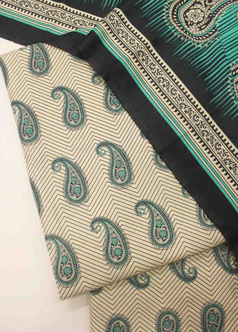 Bin Saeed Fabric - WK_R_002-3 Piece Khaddar Printed Unstitched Suit