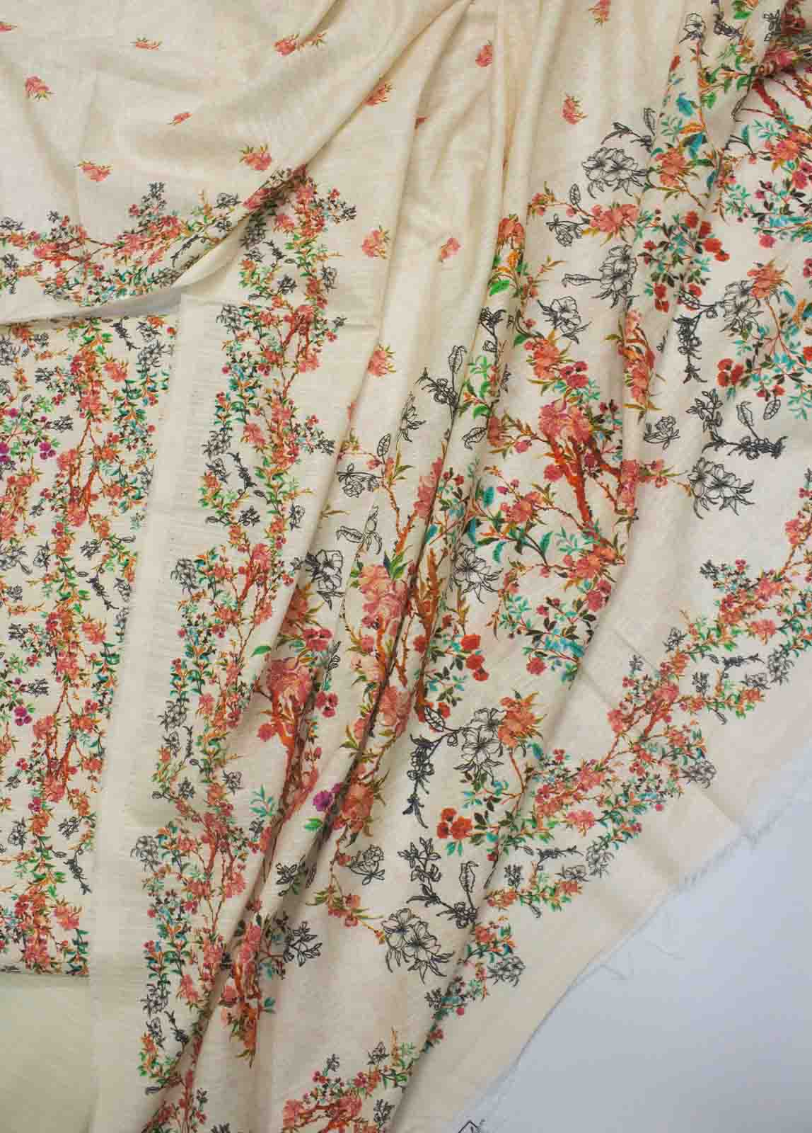 Bin Saeed Fabric - WK_R_59-3 Piece Khaddar Printed Unstitched Suit