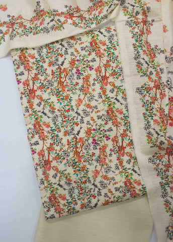 Bin Saeed Fabric - WK_R_59-3 Piece Khaddar Printed Unstitched Suit