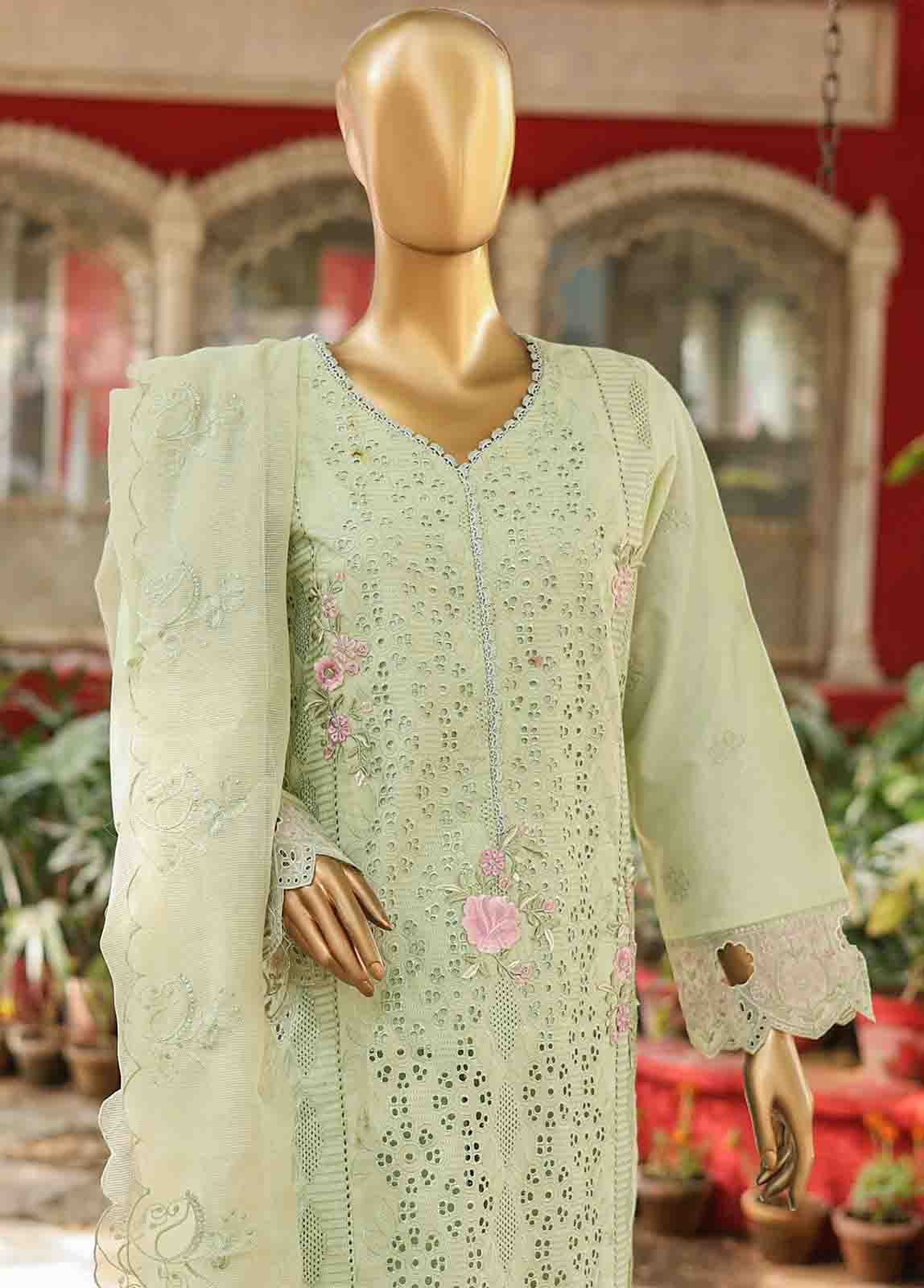 Bin Saeed Fabric - WTF-003 A- R71 3 Piece Embroidered Stitched Suit