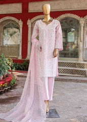WTF-004 A- 3 Piece Embroidered Stitched Suit