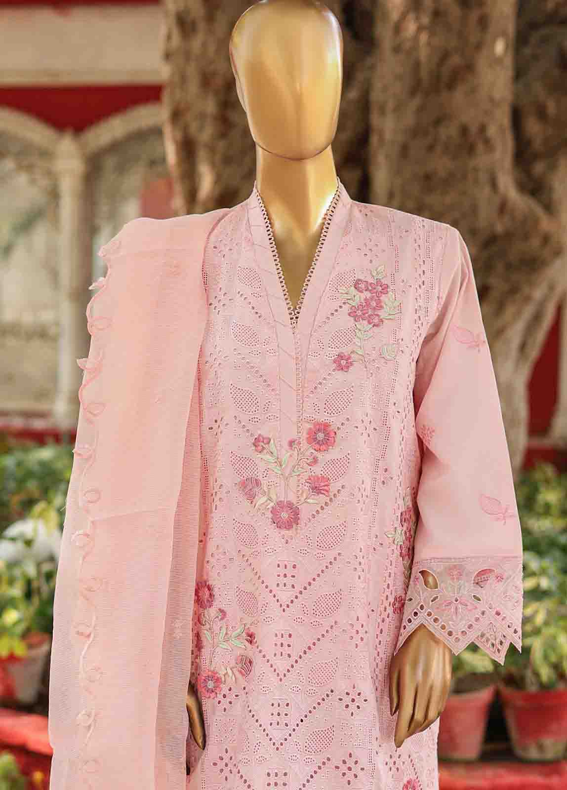 WTF-004 C- 3 Piece Embroidered Stitched Suit