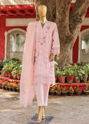 Bin Saeed Fabric - WTF-004 C- 3 Piece Embroidered Stitched Suit