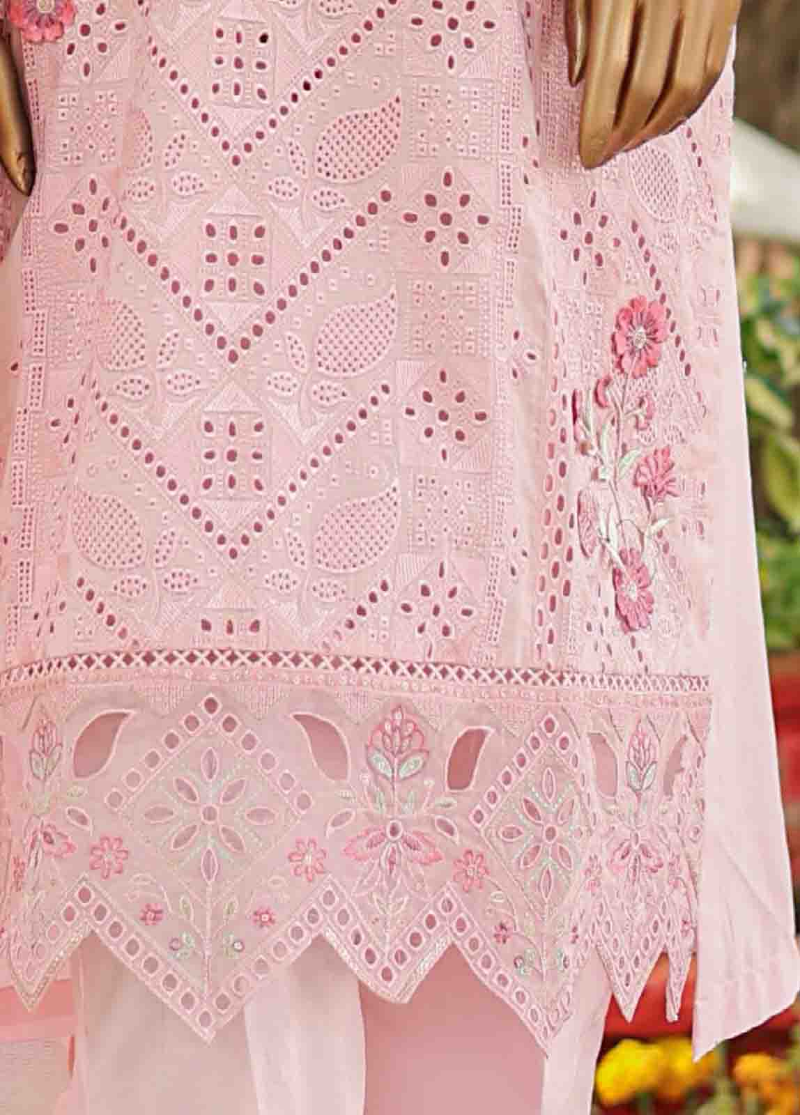 Bin Saeed Fabric - WTF-004 C- 3 Piece Embroidered Stitched Suit