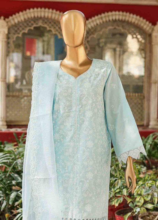 Bin Saeed Fabric - WTF-007 A- 3 Piece Embroidered Stitched Suit