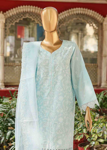 Bin Saeed Fabric - WTF-007 A- 3 Piece Embroidered Stitched Suit